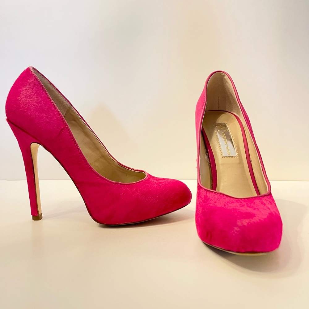 Cerise Pink Pony Hair Shoes U.S. Women’s Size 5.5 I.N.C. International Concepts